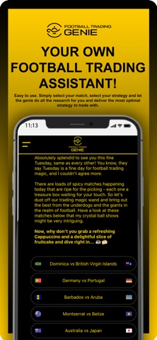 Football Trading Genie App Store preview screenshot 1