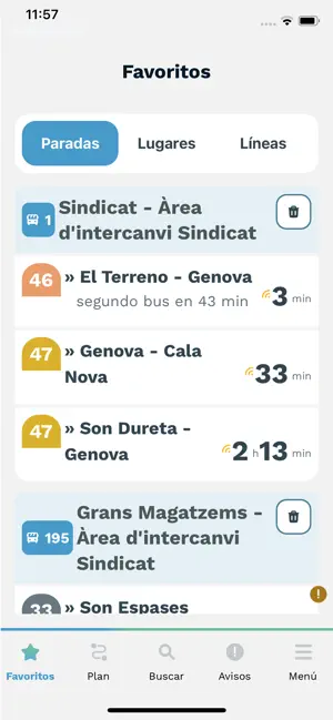 EMT Palma App iPhone screenshot 5