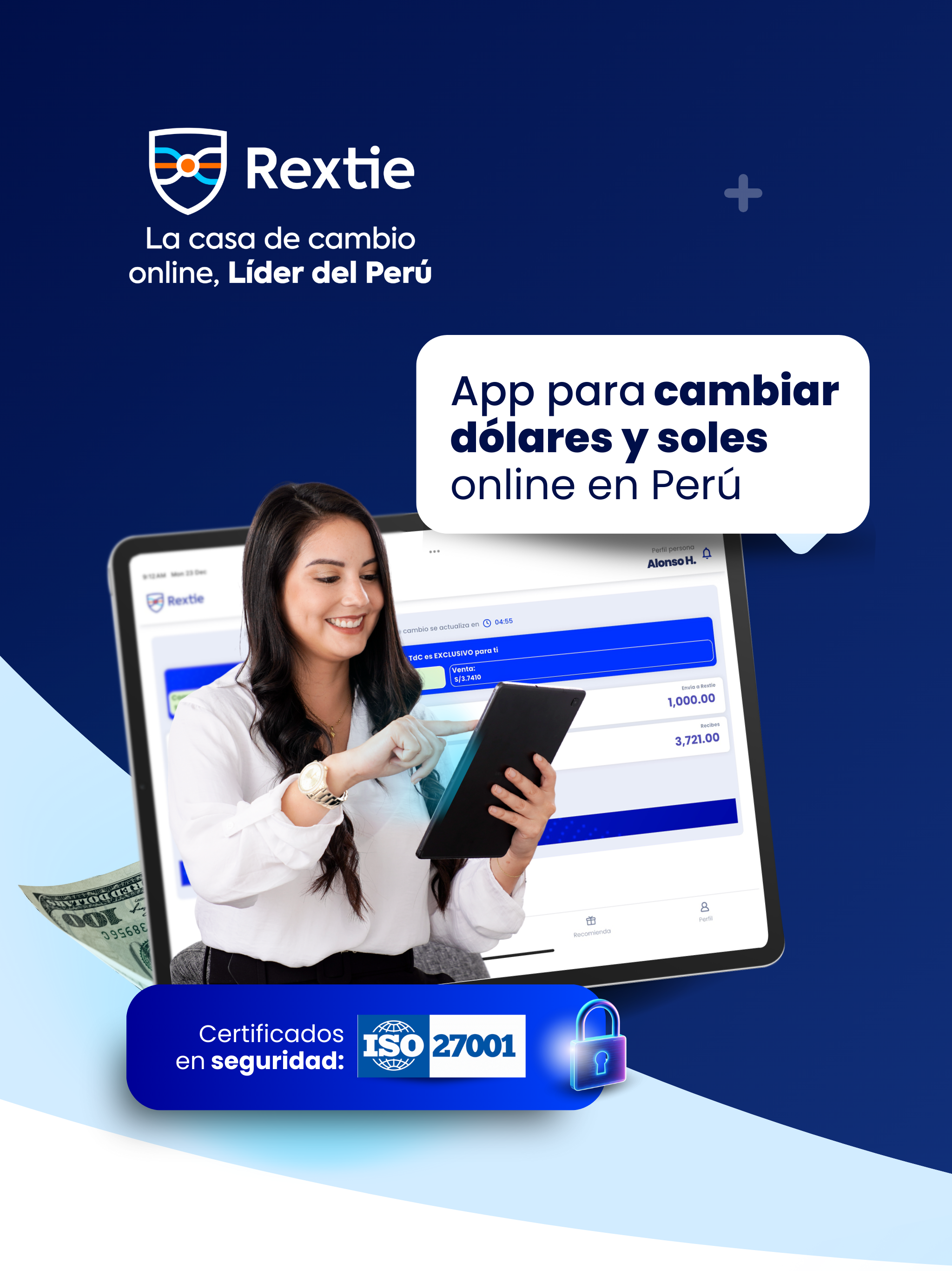 Rextie: Cambio de Dólares Perú
