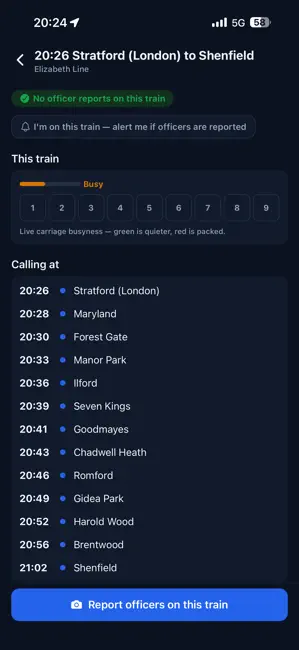 Platform Watch UK iPhone screenshot 5