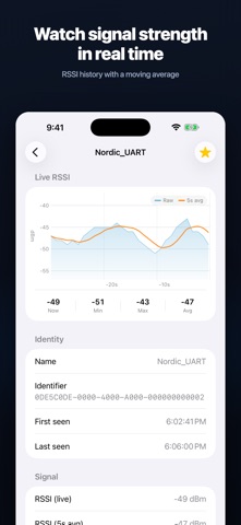 BLE Scope – Bluetooth Tool iPhone screenshot 2