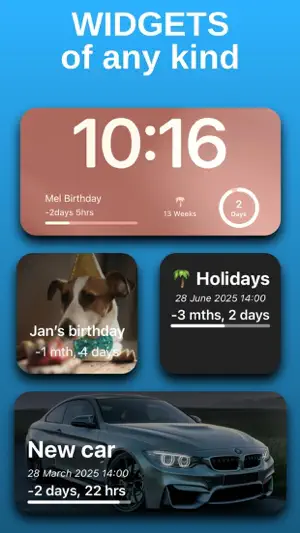 Countdown with widget screenshot 2