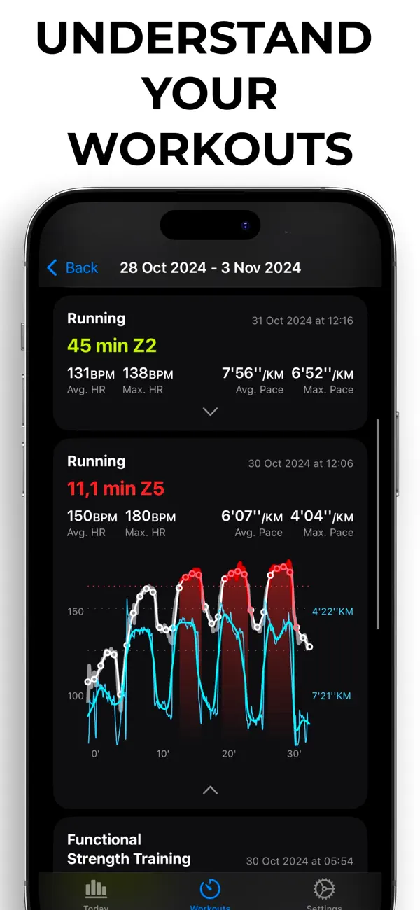 Screenshot #3 pour Aerobic Pro - HR Zone Training