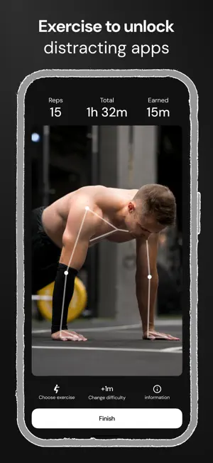 PushUp: Screen Time & Fitness screenshot 1