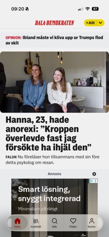 Dala-Demokraten screenshot