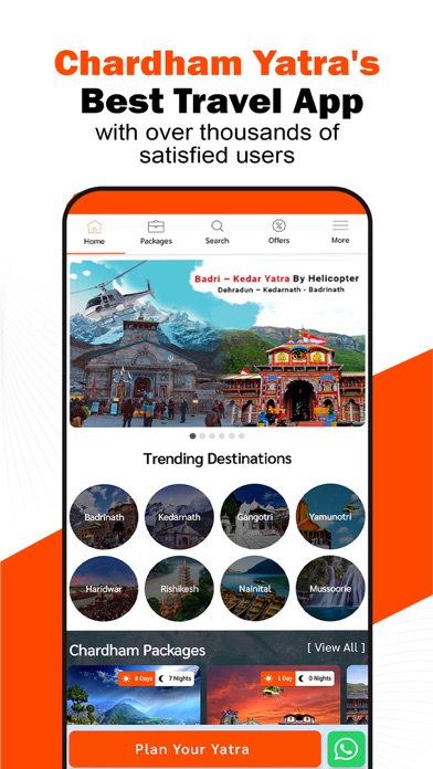 Chardham Travel Booking App Screenshot