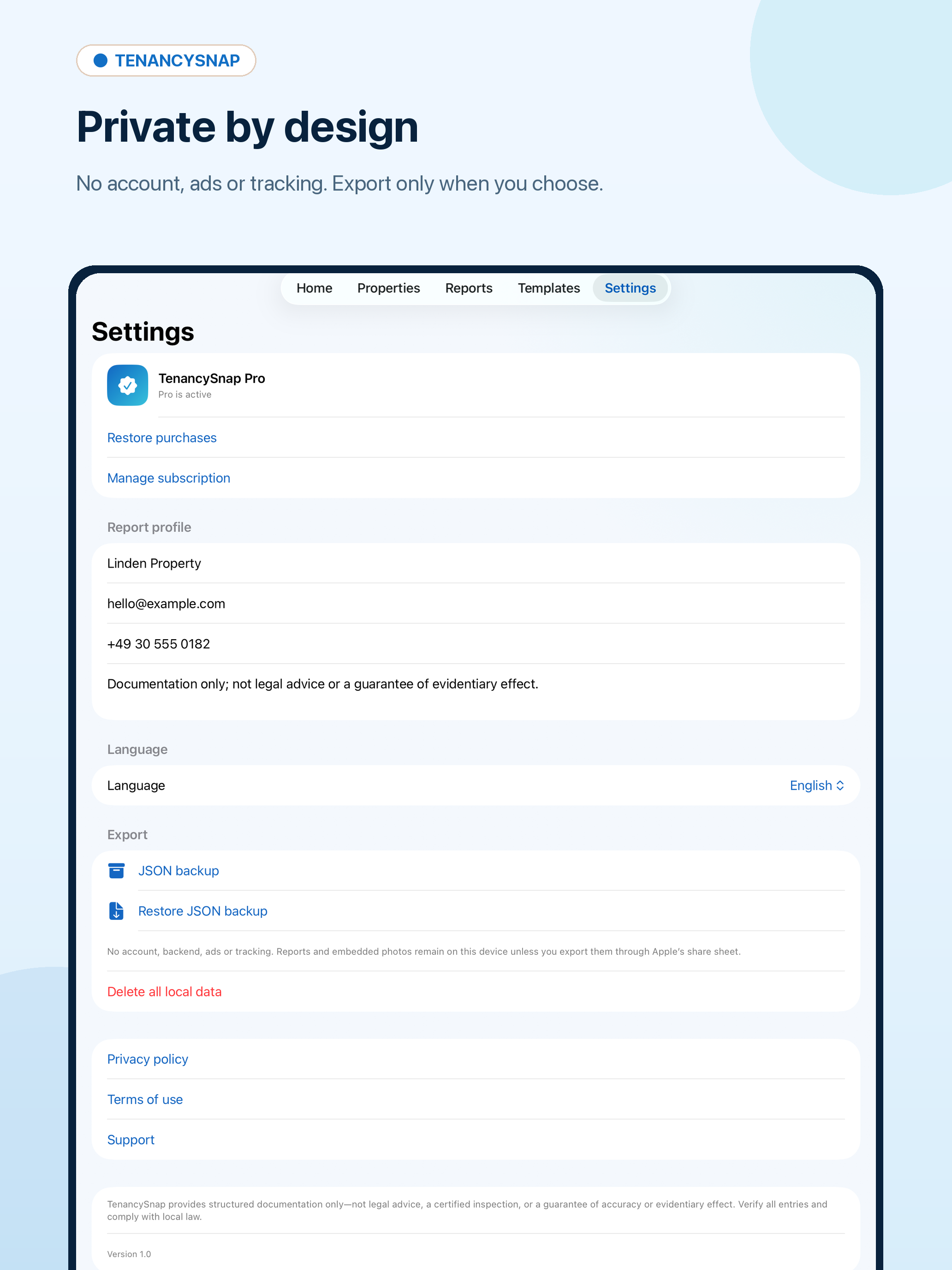 TenancySnap: Move Reports screenshot 11