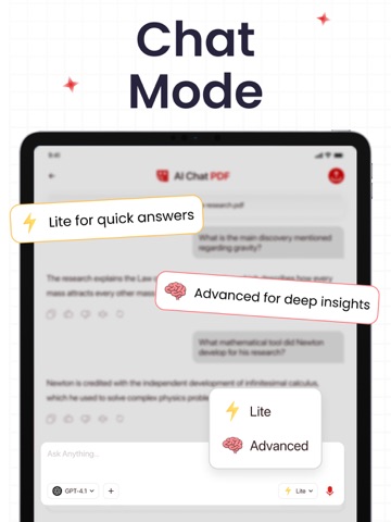 Chat PDF AI - Chat with PDF iPad screenshot