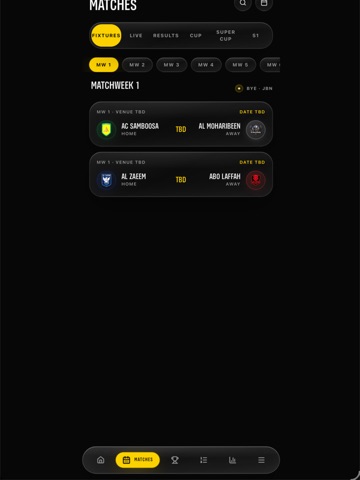 Legends League Hub iPad screenshot