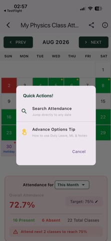 Daily Attendance Tracker App Screenshot 7 of 7