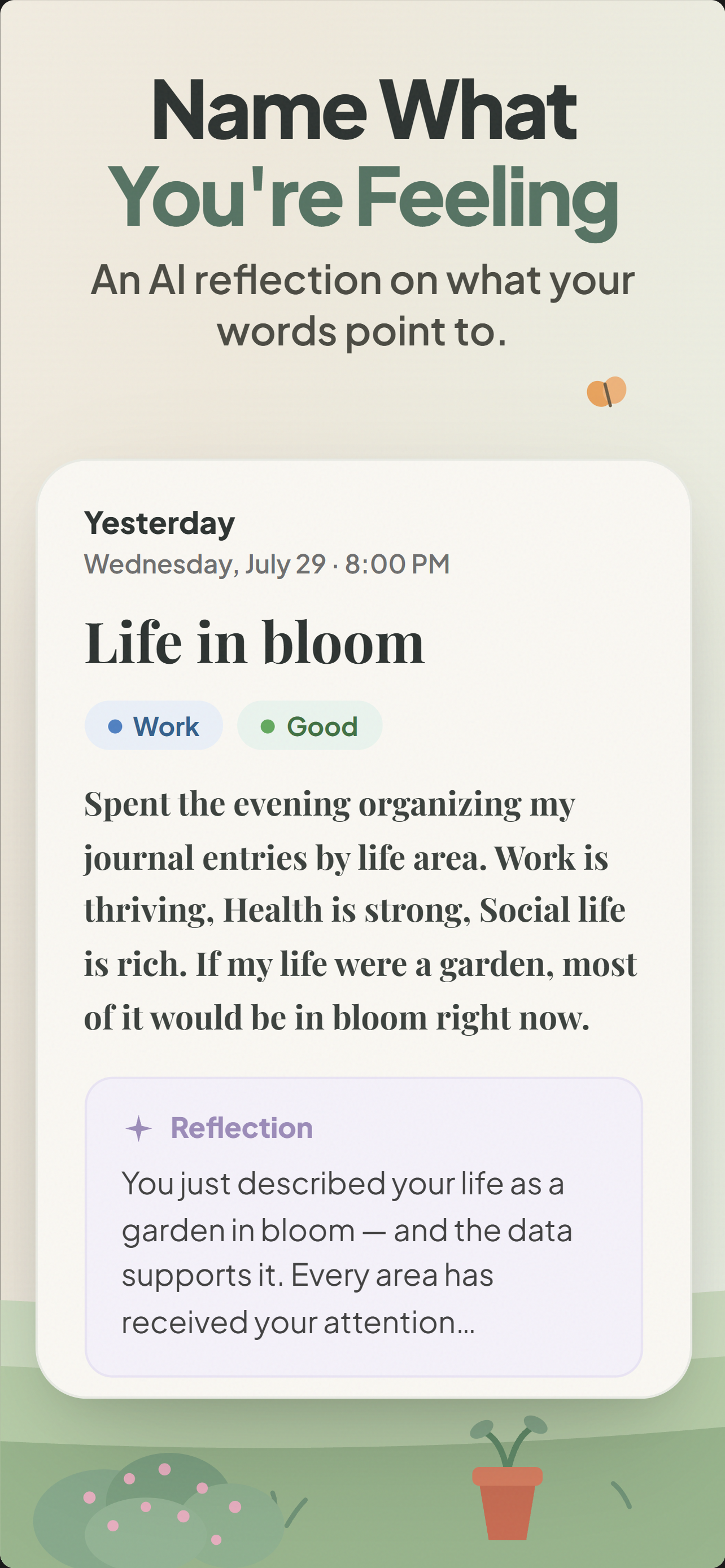 Calmplot: Private AI Journal screenshot 2