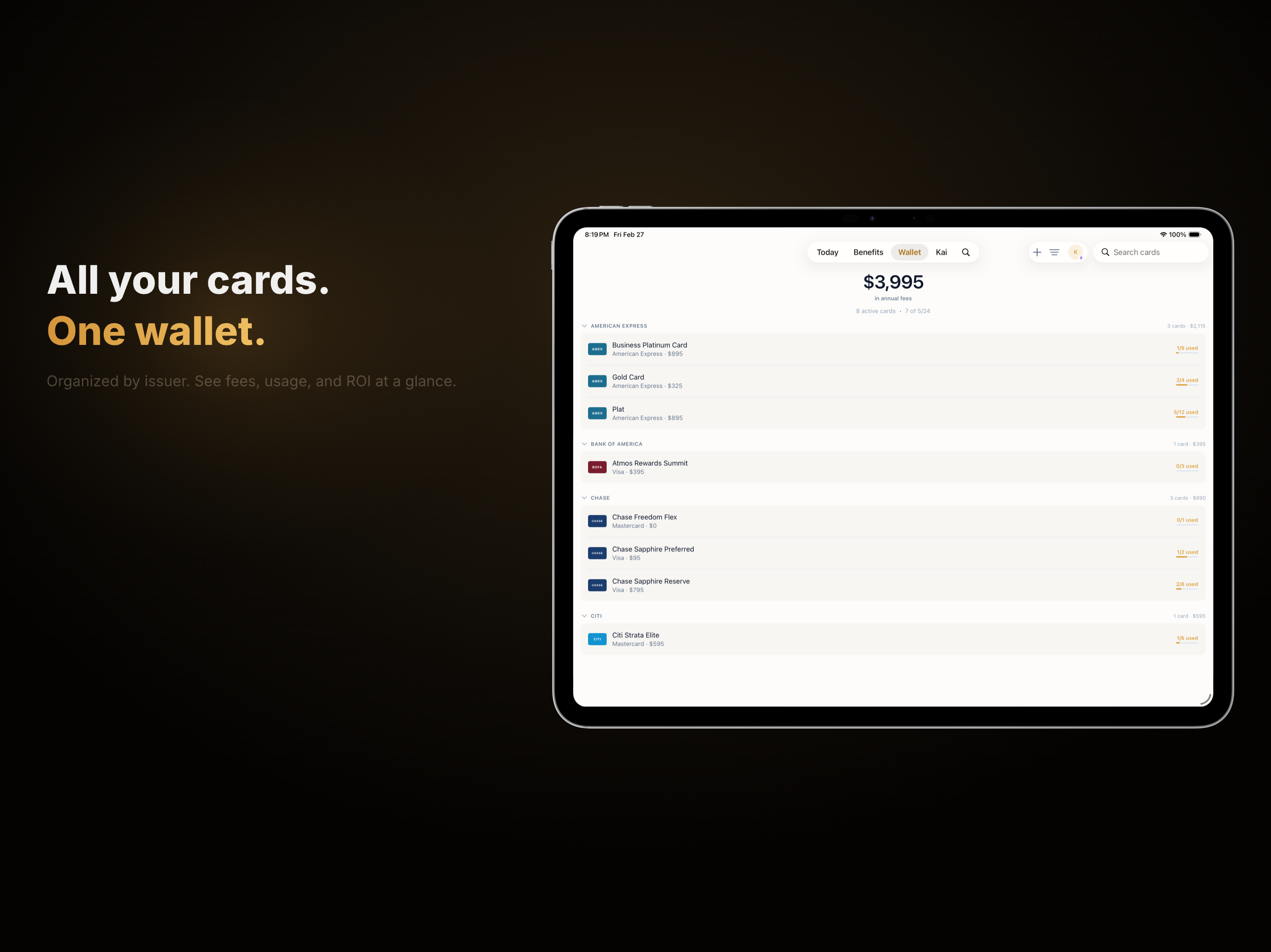 kardfolio: Card Benefits