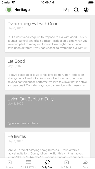 Edmond Heritage Church iPhone screenshot 3 - Education app
