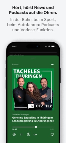 Thüringer Allgemeine News screenshot