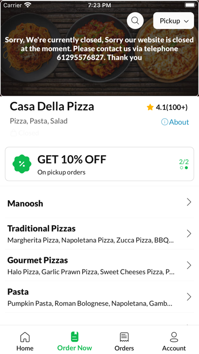 Casa Della Pizza Screenshot