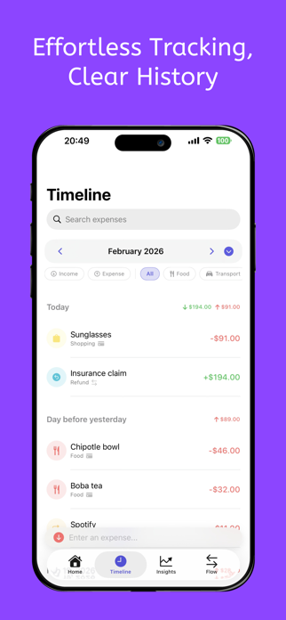 Flow - AI Expense Tracker Screenshot 2 of 5
