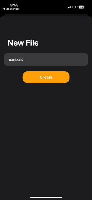 Code Splenda - Static Web IDE iPhone screenshot 5