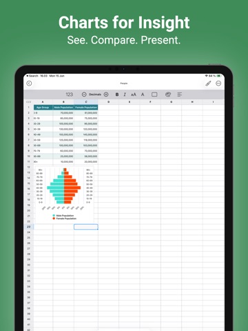 The Spreadsheet App - Sheets ipad screenshot 4