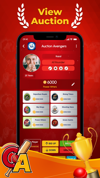 CricAuction - Cricket Auction Screenshot