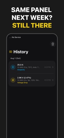 Scan & NEC Code: ElectricCalc Screenshot 7 of 7
