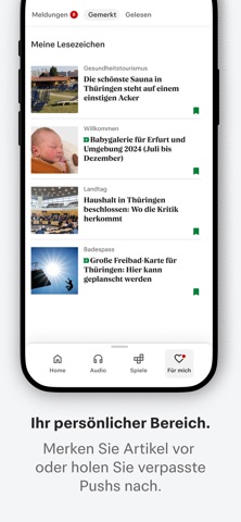 Thüringer Allgemeine News screenshot