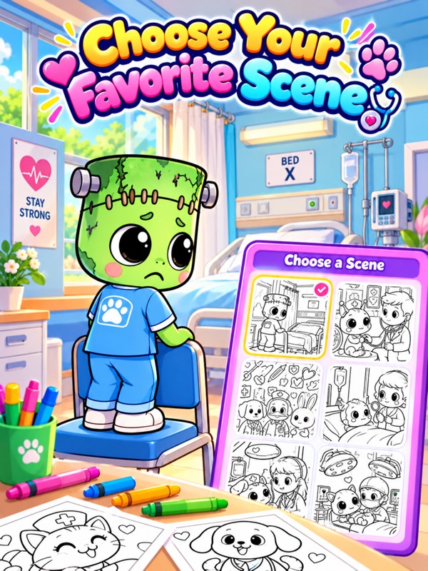 Animal Hospital: Coloring Game screenshot 8