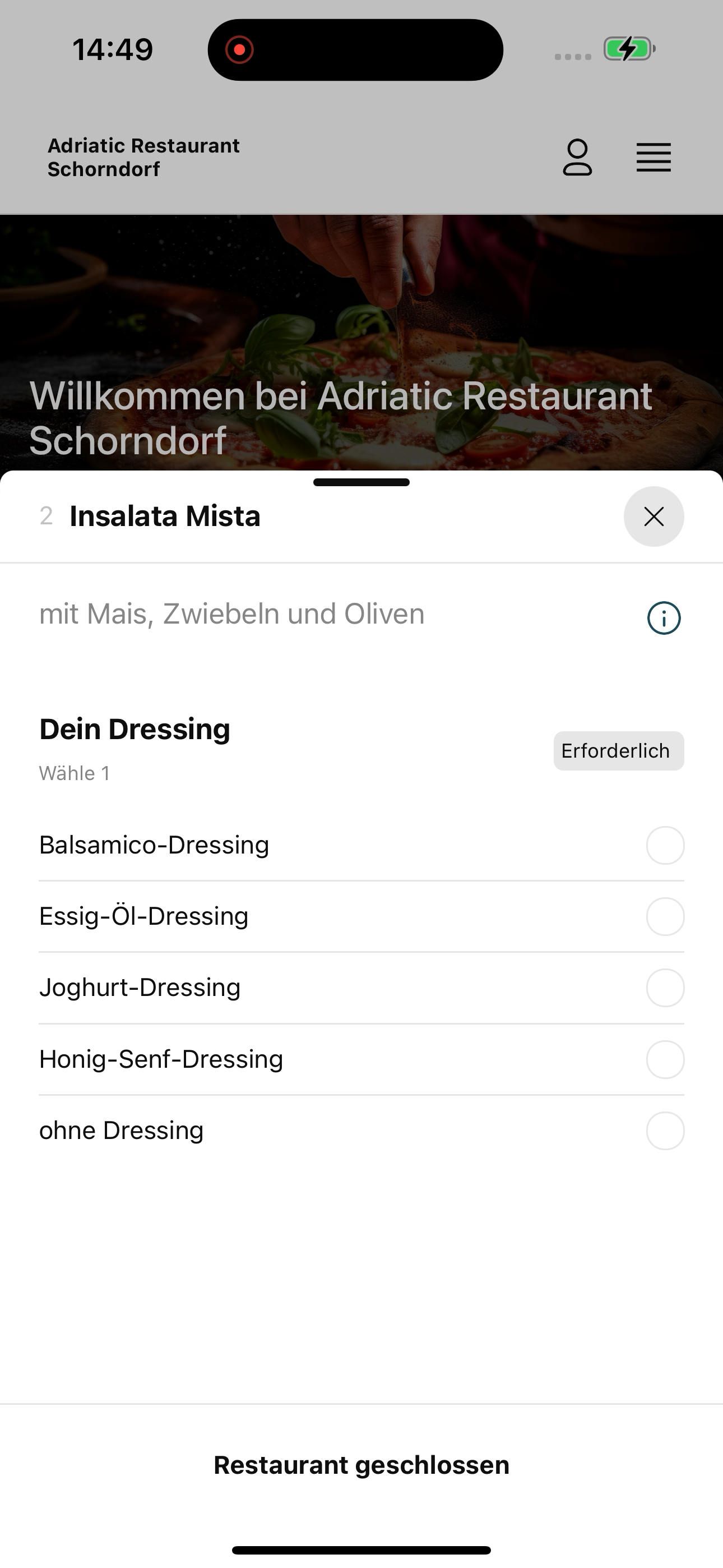 Adriatic Restaurant Schorndorf screenshot 8