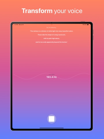 Vovi: Pitch Tracker iPad screenshot