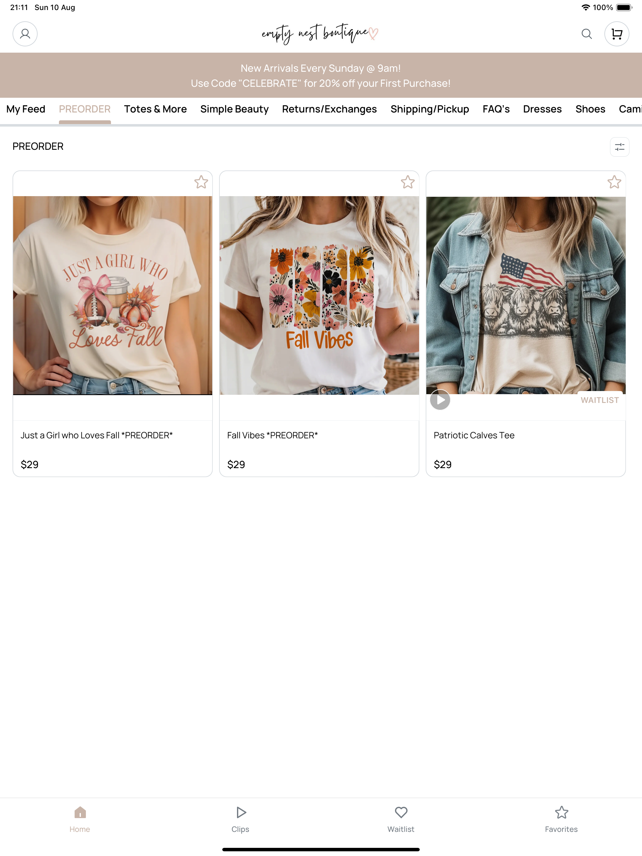 The Empty Nest Boutique screenshot 5