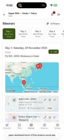 Wandr Trip Planner screenshot