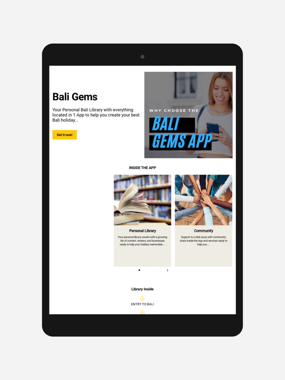 Bali Gems app screenshot 3