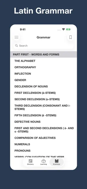 New Latin Grammar, Glossary screenshot 3