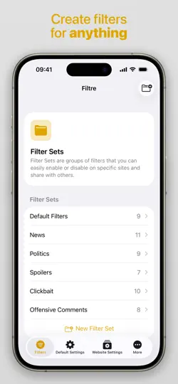 Capture d'écran de Filtre - Keyword Filter sur iPhone 3