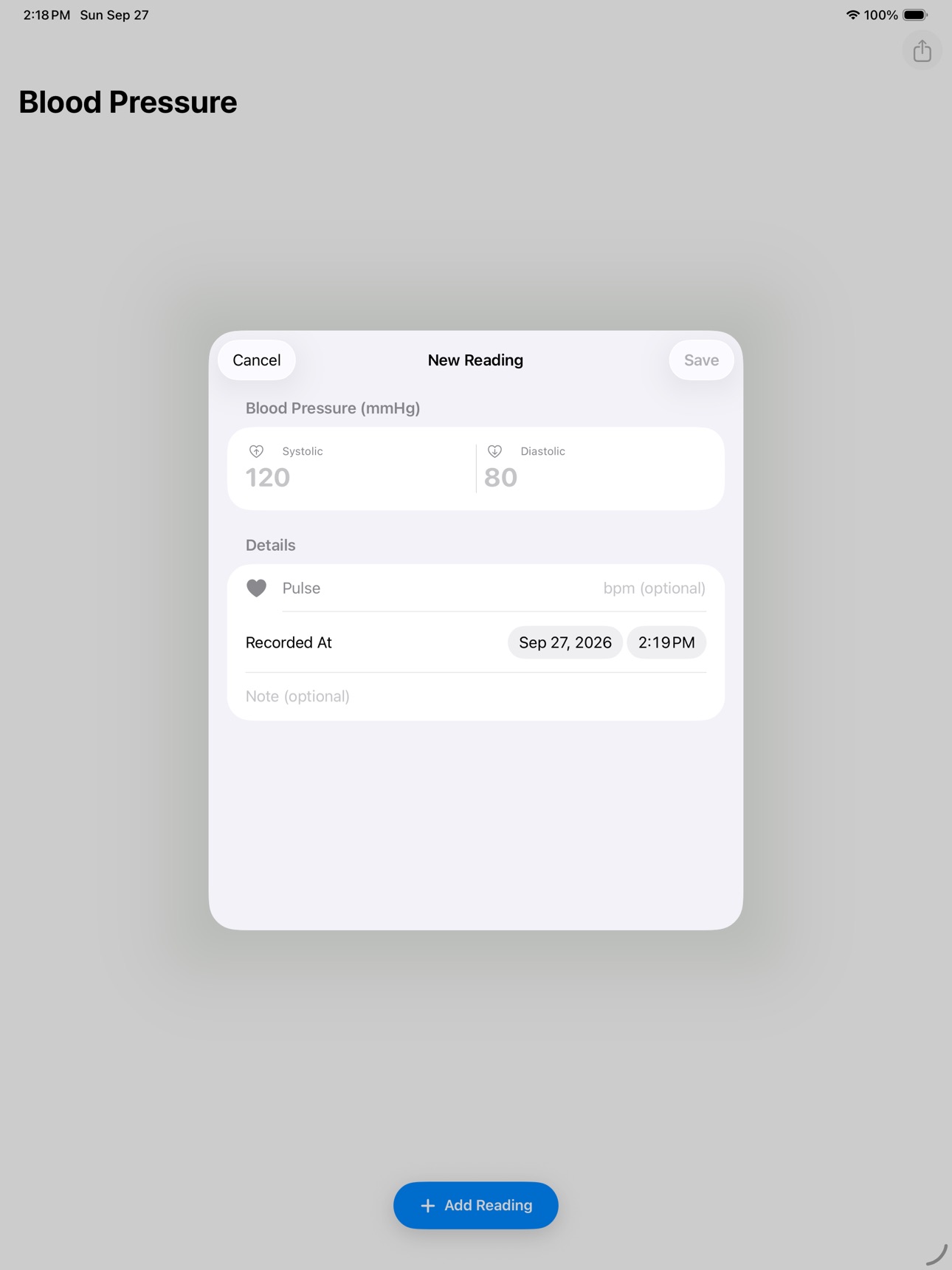 Screenshot 8 of Blood Pressure Monitor Diary