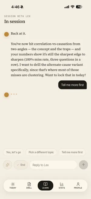 Lexicon LSAT screenshot 1