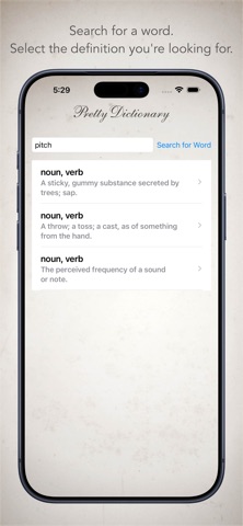 Pretty Dictionary Screenshot 2 of 3