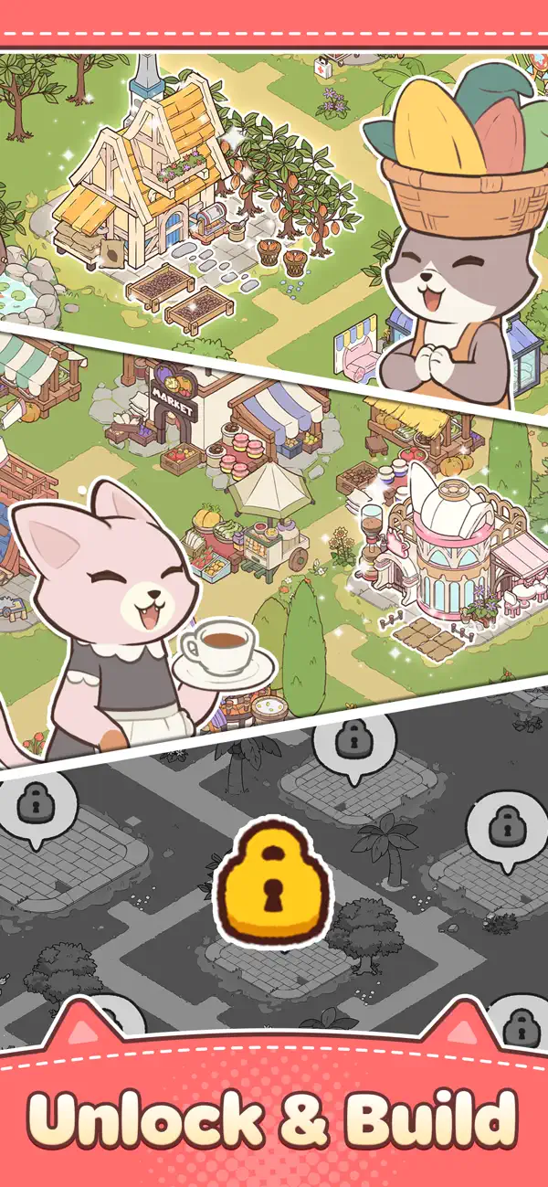 #3. Merge Cat Town (iOS) By: MOBIRIX