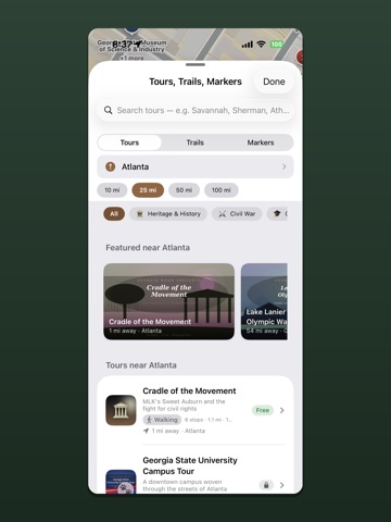 Georgia Roam iPad screenshot