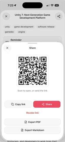 Stash AI Notes iPhone screenshot