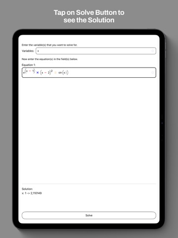 Numerical Solver iPad screenshot