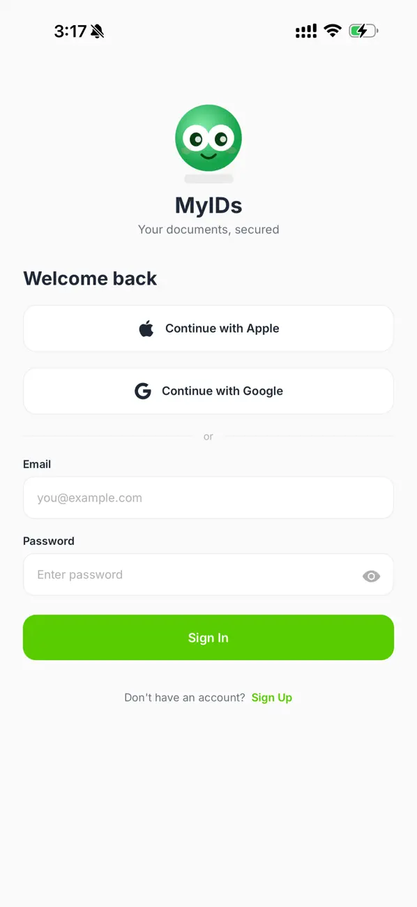 Screenshot #1 pour MyIDs – Manage Your Doc & IDs