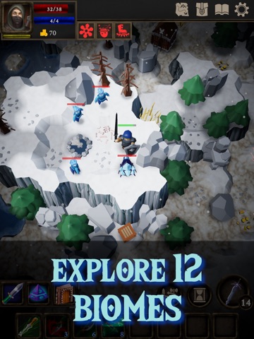 All Who Wander: Roguelike RPG iPad screenshot