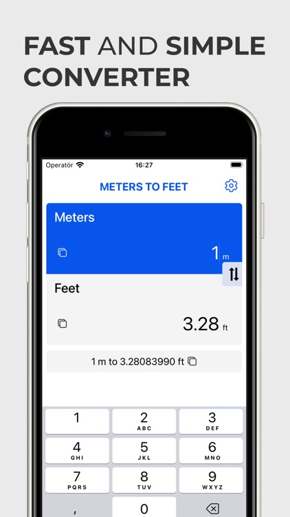 Meters to Feet - ft to m