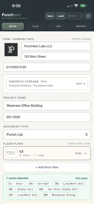 Punchitect screenshot 1