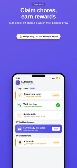 CubWallet: Kids Money Tracker screenshot 2