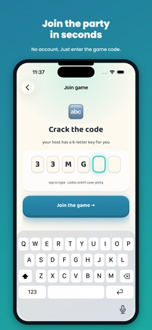 PartyCast Quiz iPhone screenshot