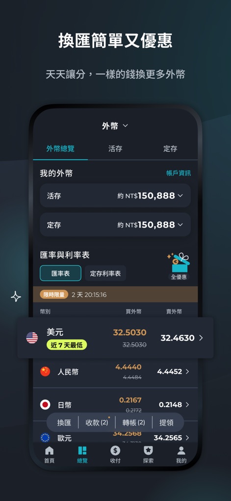 Richart - Users can easily manage foreign currency holdings and monitor real-time exchange rates with this intuitive interface.