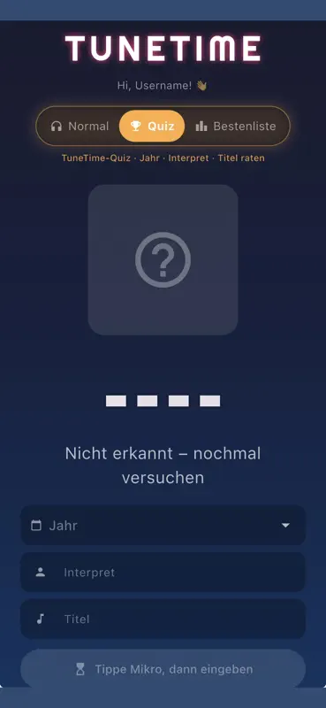 TuneTime - Music Quiz screenshot 3 of 4