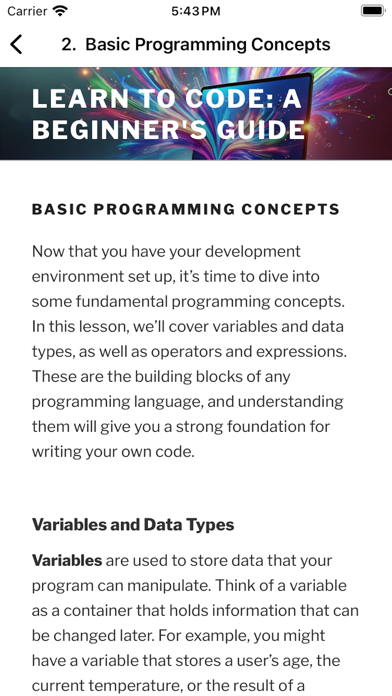 Programming - Learn to code