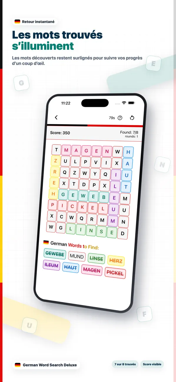 Screenshot #2 pour German Word Search Deluxe